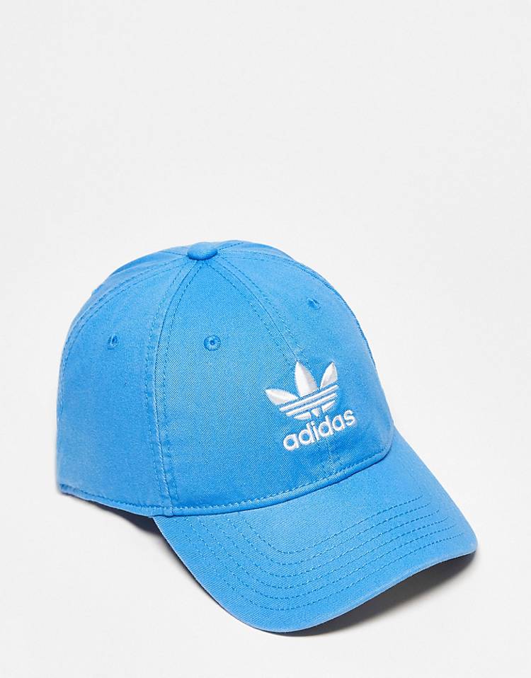 adidas Originals relaxed strapback cap in blue